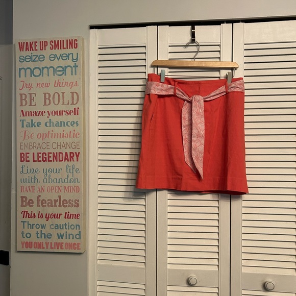 🍁🍁 Beautiful coral skirt with shorts underneath ( skort) size 8 - Picture 2 of 9